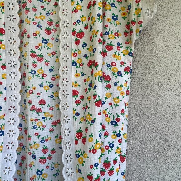 Vintage Floral Open Vest Duster Style - Picture 2 of 4